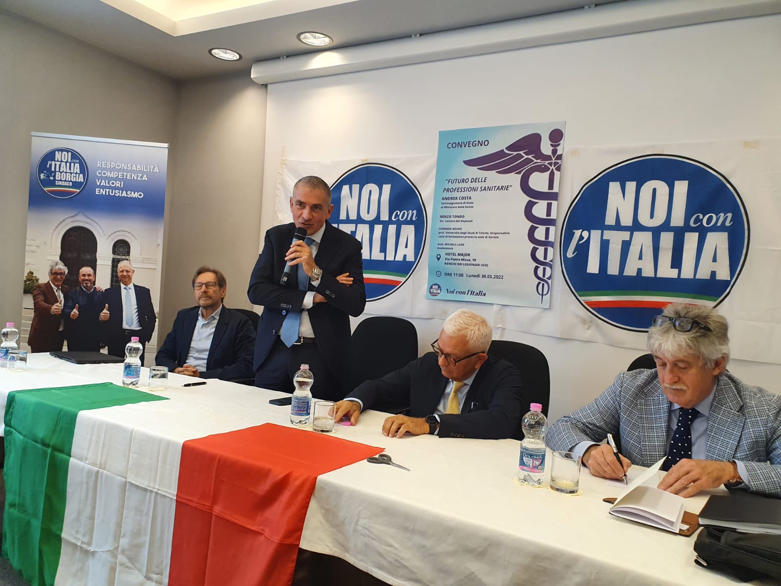Immagine per «Il personale sanitario è la priorità», il sottosegretario Costa a Ronchi a sostegno di Borgia